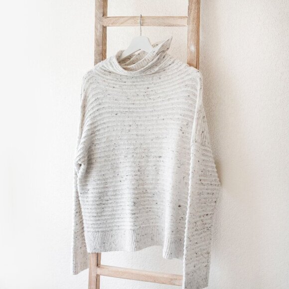 Madewell Sweaters - Madewell Donegal Belmont Mockneck Sweater in Coziest Yarn Sz L